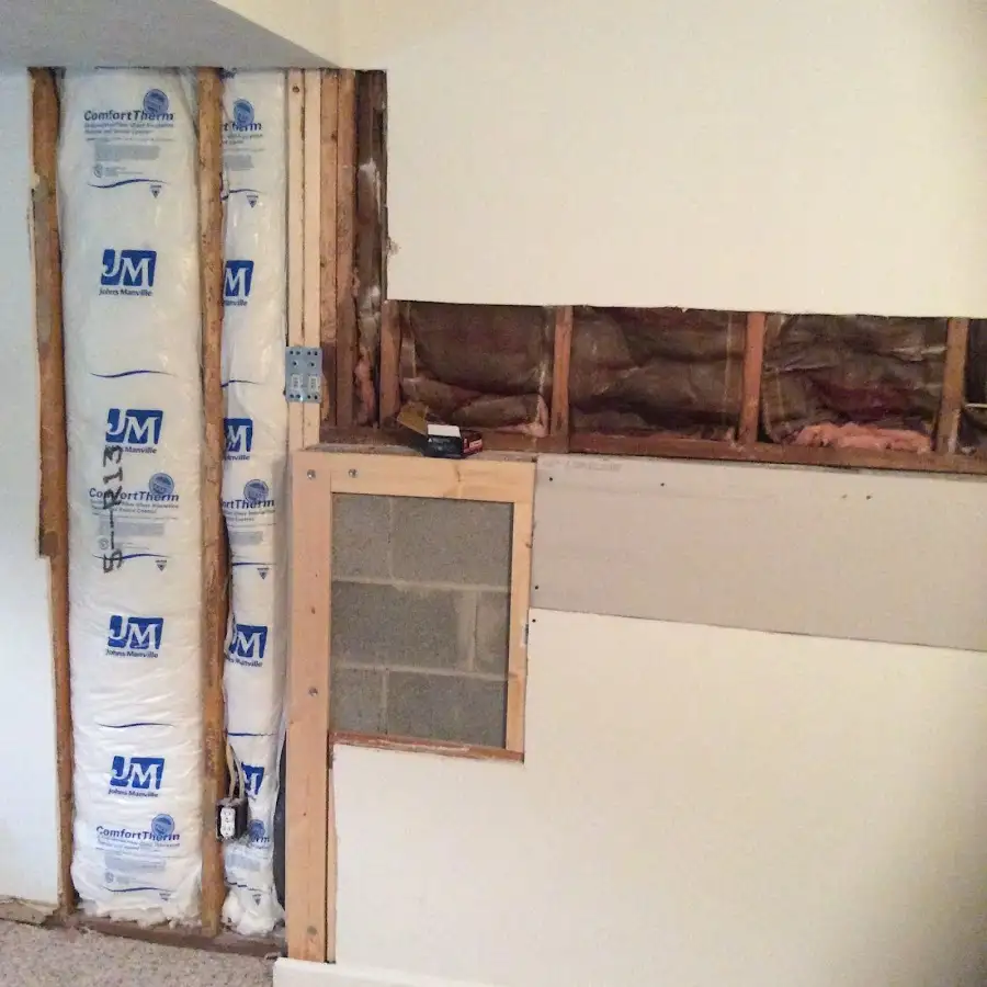 Wall insulation replacement during Contents Cleaning & Restoration in Granite Shoals